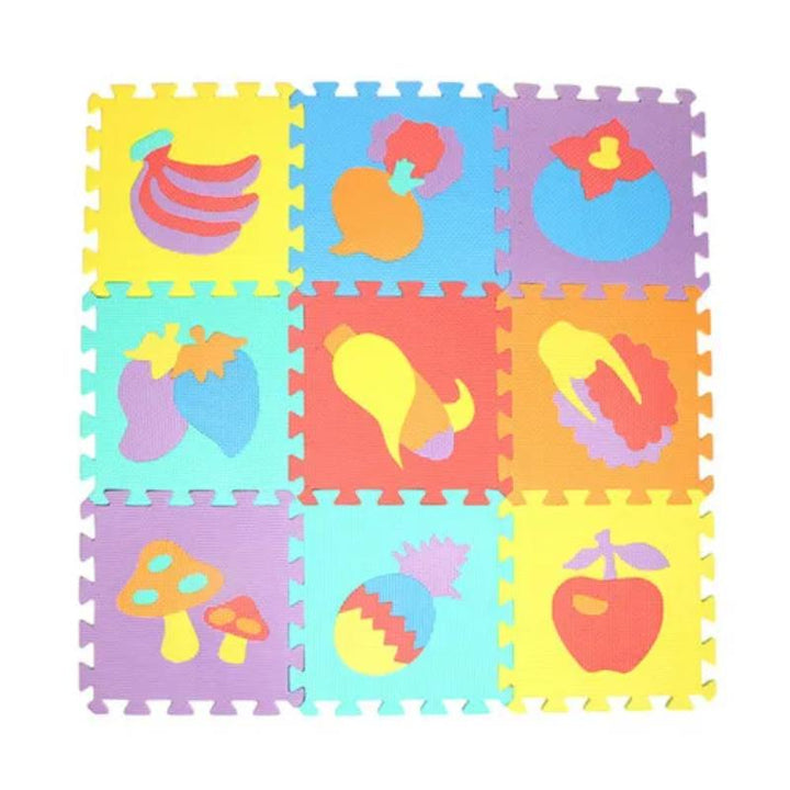 Expandable kids play area with a 10-piece interlocking baby foam mat, perfect for floor safety.