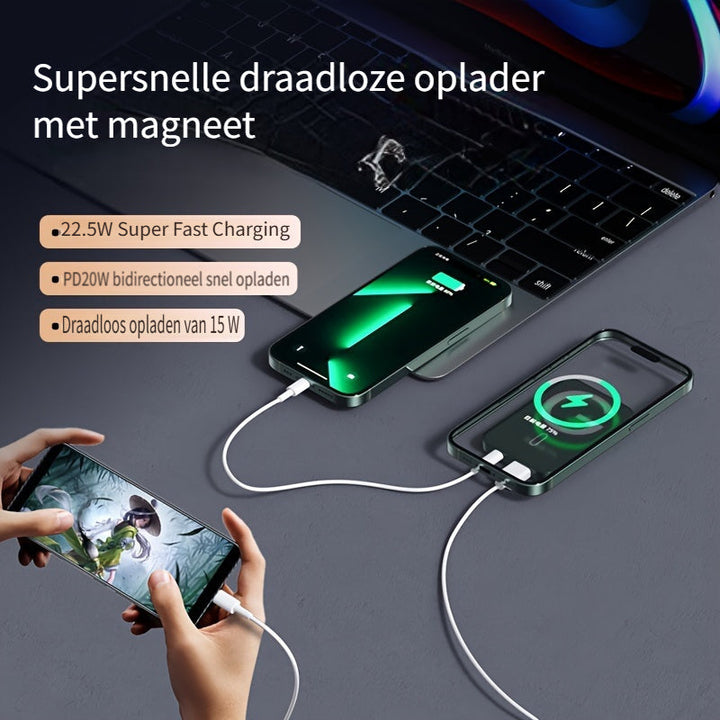 Reliable portable charger with strong magnetic hold