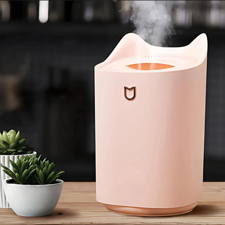 Modern 101 fl oz ultrasonic mist diffuser, quiet operation for enhanced home comfort & air quality.