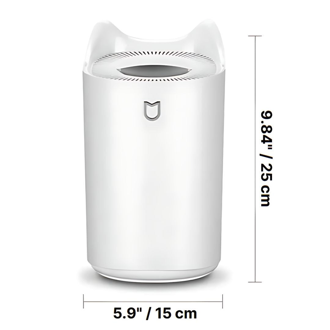 Sleek ultrasonic humidifier, 101 fl oz, provides cool mist for home comfort & wellness.