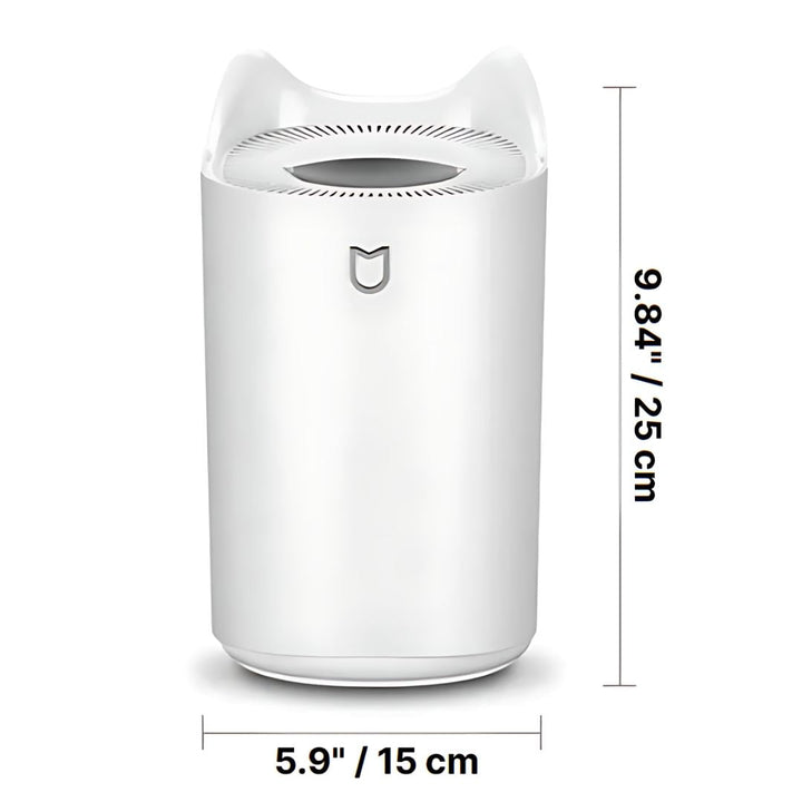 Sleek ultrasonic humidifier, 101 fl oz, provides cool mist for home comfort & wellness.