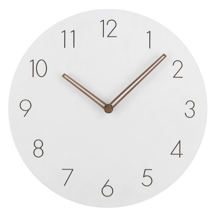 Stylish 11-inch wooden wall clock. Silent Nordic design, a modern minimalist accent for any home or office.