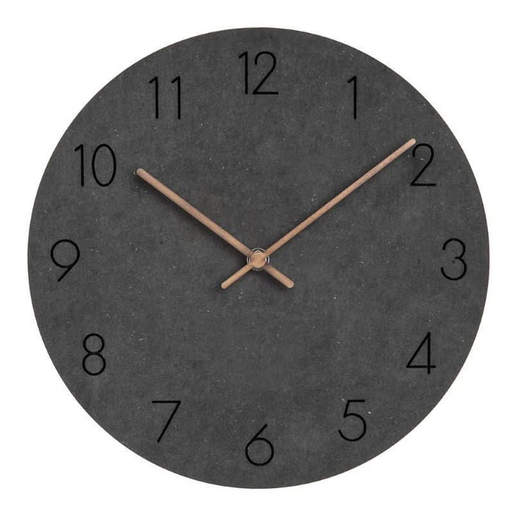 Natural wood 11-inch silent wall clock. Scandinavian design, a modern and decorative piece for any room.