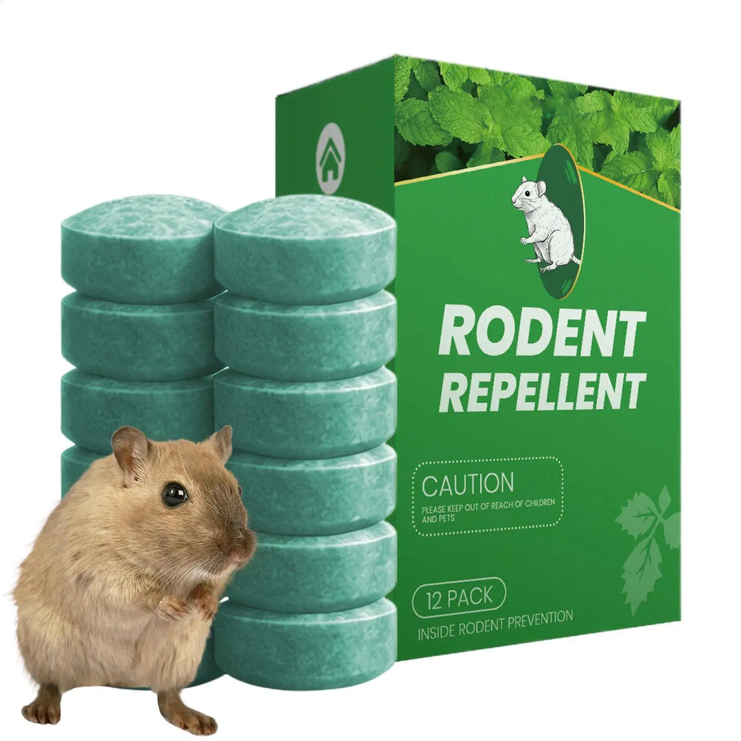 12-pack natural peppermint oil rodent deterrent balls for effective, pet-safe pest control in homes & gardens.