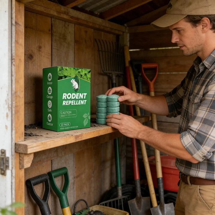 Natural peppermint oil balls deter mice and rats. A safe, chemical-free pest control solution for home and garden.