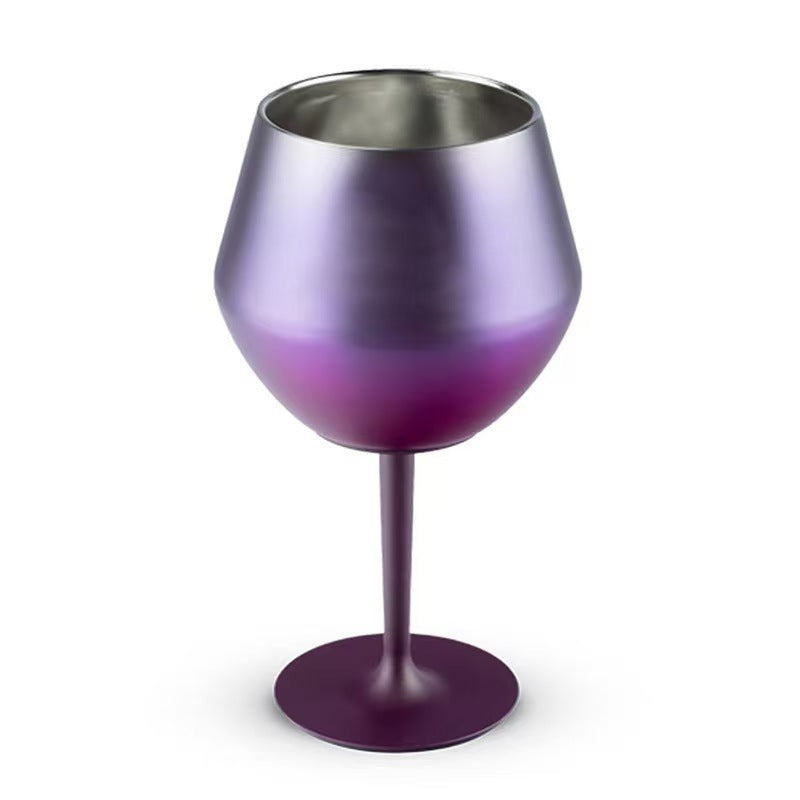 Modern 14oz insulated stainless steel wine tumbler for women. Durable & elegant reusable drinkware, great for gifts.