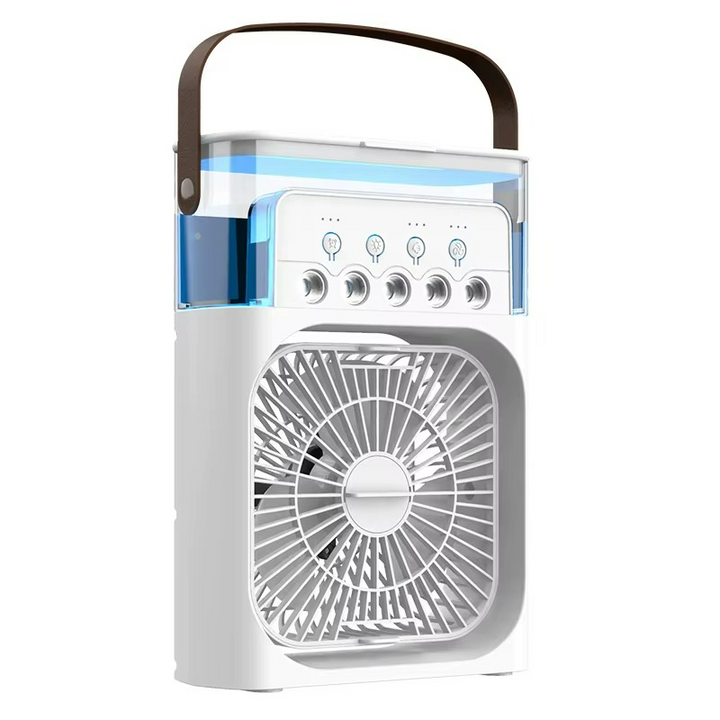 3-in-1 portable USB air cooler fan with humidifier for personal cooling on desk