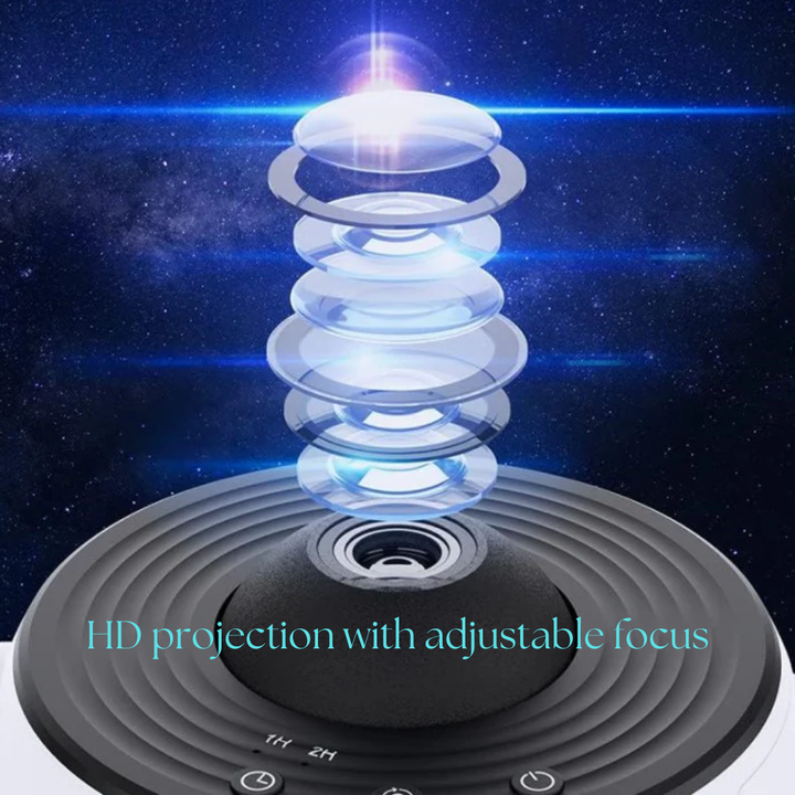 Immersive 360° Rotating Galaxy Projector. Experience stunning night skies & celestial wonders. Perfect home decor.