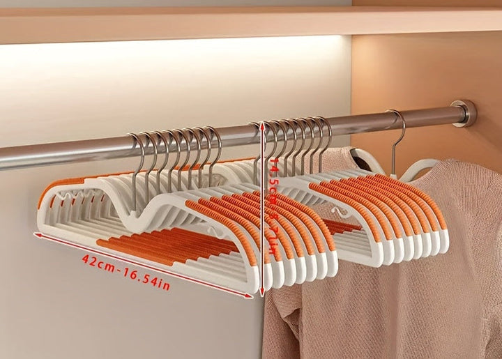 Garment care 40-pack space-saving hangers, non-slip, rotating hook, for neat wardrobe solutions.