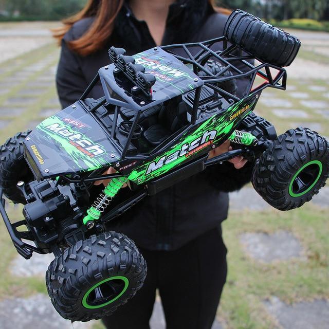 Remote control monster truck with durable chassis, perfect for outdoor adventure play