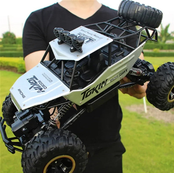Kid-friendly remote control 4x4 monster truck, ready for exciting outdoor adventures