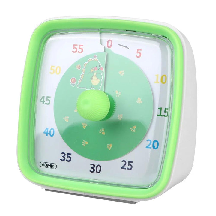 Colorful visual timer for children, helping toddlers learn time and boost productivity.
