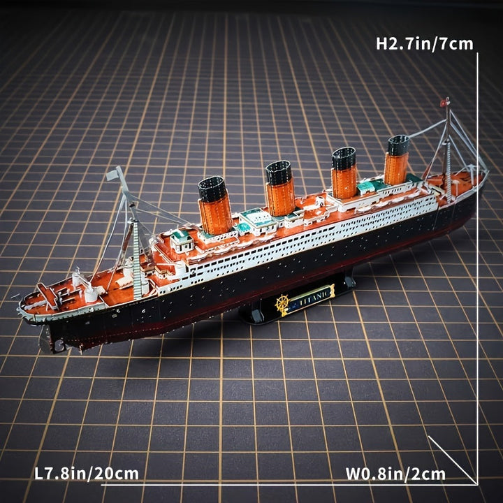 Satisfying Titanic 3D metal model kit, offering a precision building challenge for craft enthusiasts.
