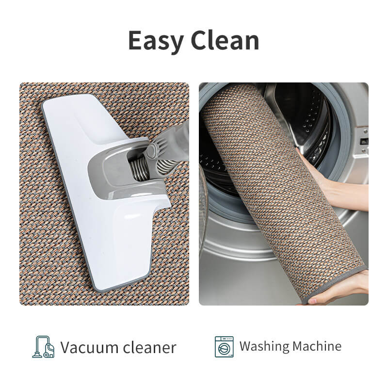 Modern woven entryway mat, absorbent & non-slip for a clean, stylish indoor space.