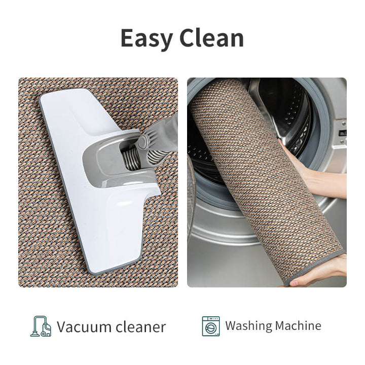 Modern woven entryway mat, absorbent & non-slip for a clean, stylish indoor space.