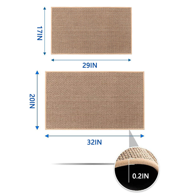 Easy clean dirt trap door mat, absorbent woven design for indoor entryways.