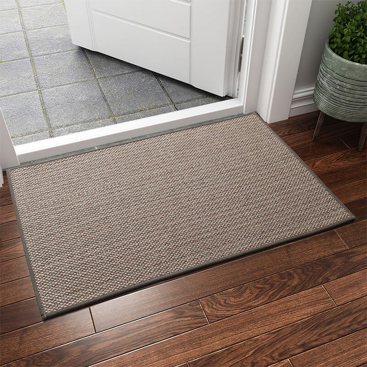 Home decor entryway mat, washable woven design offers great floor protection.
