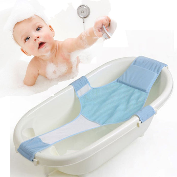 Secure anti-slip baby bath support net, ensuring a safe bathing experience for your infant.