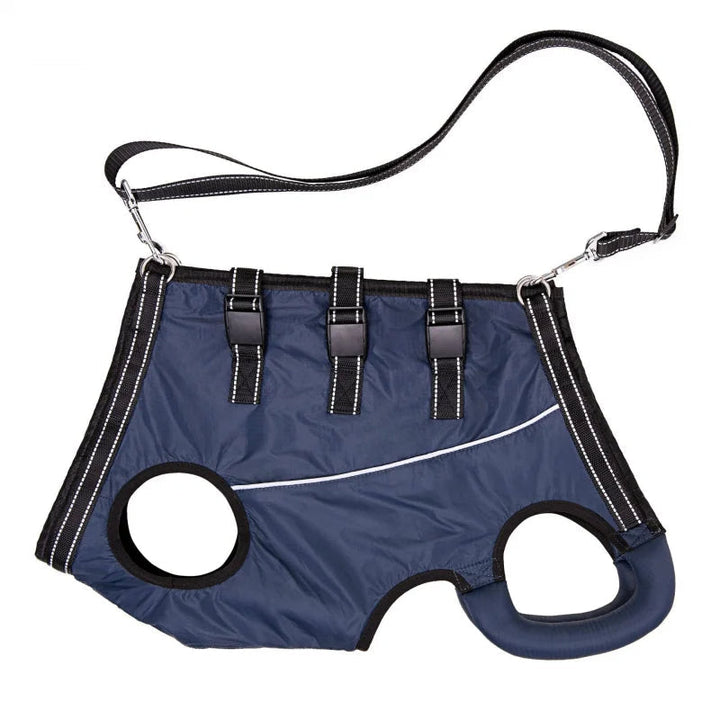 Pet mobility aid harness for dogs with joint pain or injury. Provides comfortable support & walking help.