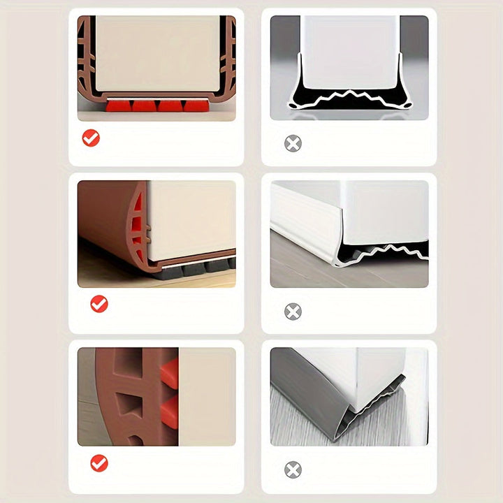 Maximize home comfort with adjustable door draft blocker, reducing noise & dust.