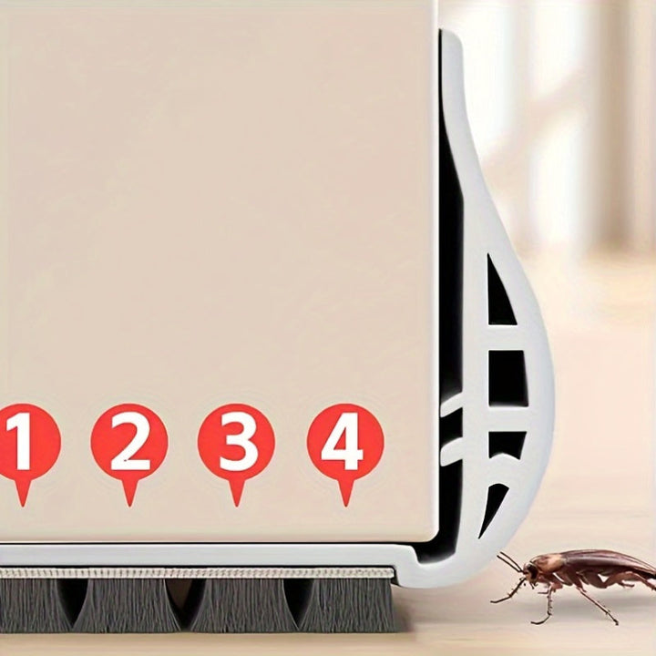 Door draft blocker: adjustable weather stripping, noise reduction, & dust seal for ultimate home comfort.