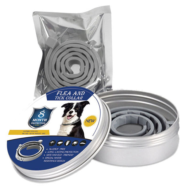 Easy-to-adjust waterproof flea & tick collar for cats & dogs. Reliable pet pest protection.