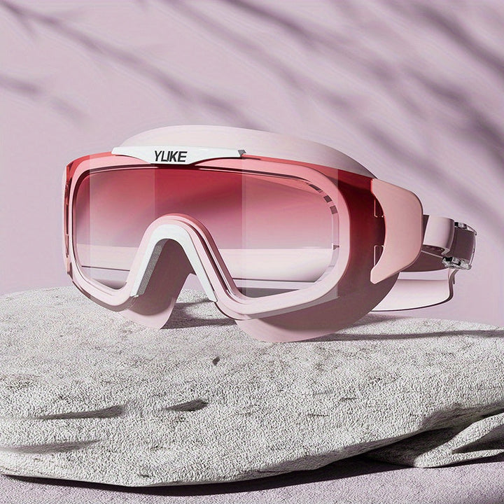 Triathlon-ready adult swimming goggles with anti-fog and waterproof features.
