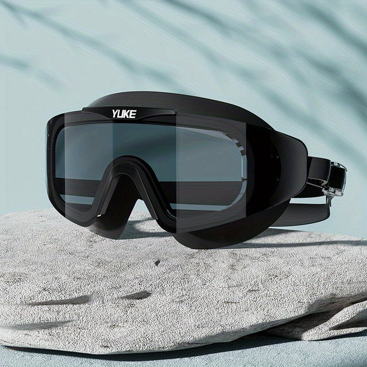 Experience clear vision with these waterproof anti-fog swimming goggles.