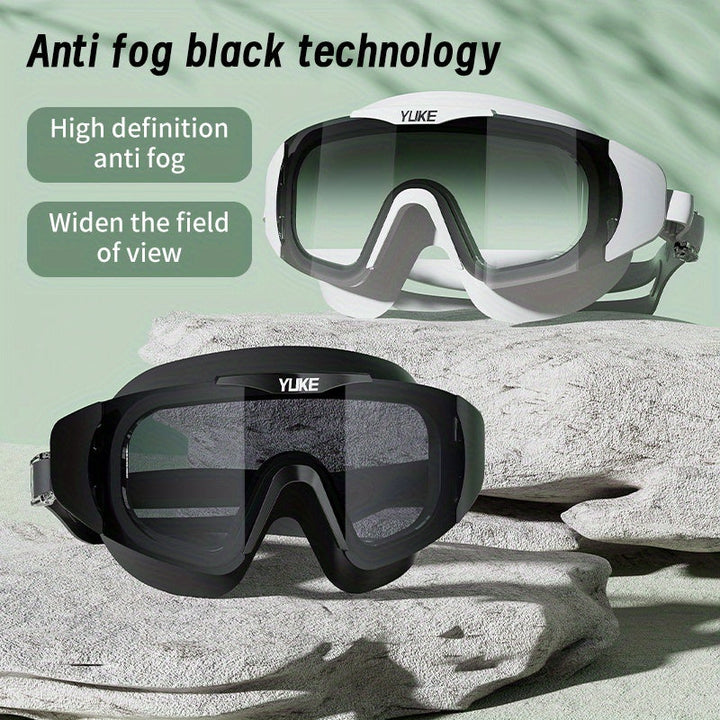 Essential outdoor swimming accessory: Adult HD anti-fog goggles.