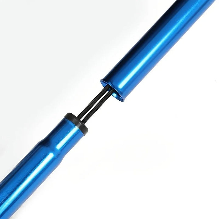 Telescopic folding walking stick for adults, adjustable height & ergonomic handle, ideal for travel support.