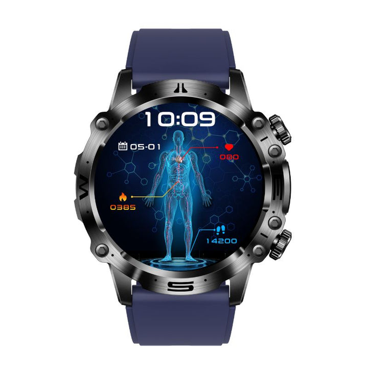 Bluetooth calling enabled fitness smartwatch with advanced health sensors and vibrant AMOLED screen.