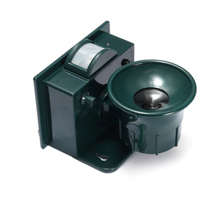 Ultrasonic bird deterrent, humane wildlife control for gardens & patios.
