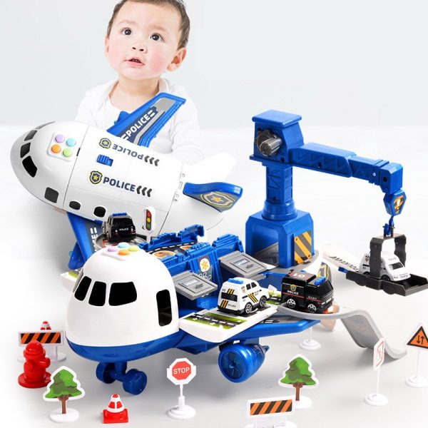 Close-up of the Adventure Airplane Playset cockpit, showing realistic controls
