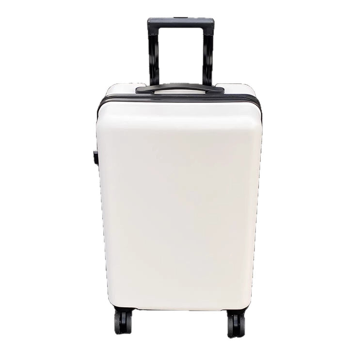 Traveler pulling AeroStride ultra lightweight hard shell spinner suitcase. Ideal luggage for vacation & business travel.