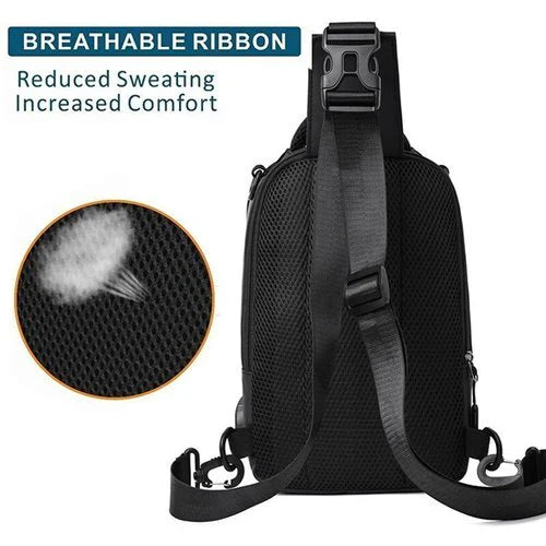 Secure travel backpack featuring a hidden zipper and water-resistant material, ideal for urban commuting.