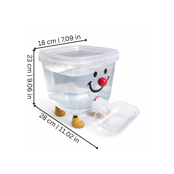 Gravity pet waterer with large capacity, ensuring pets stay hydrated at all times.