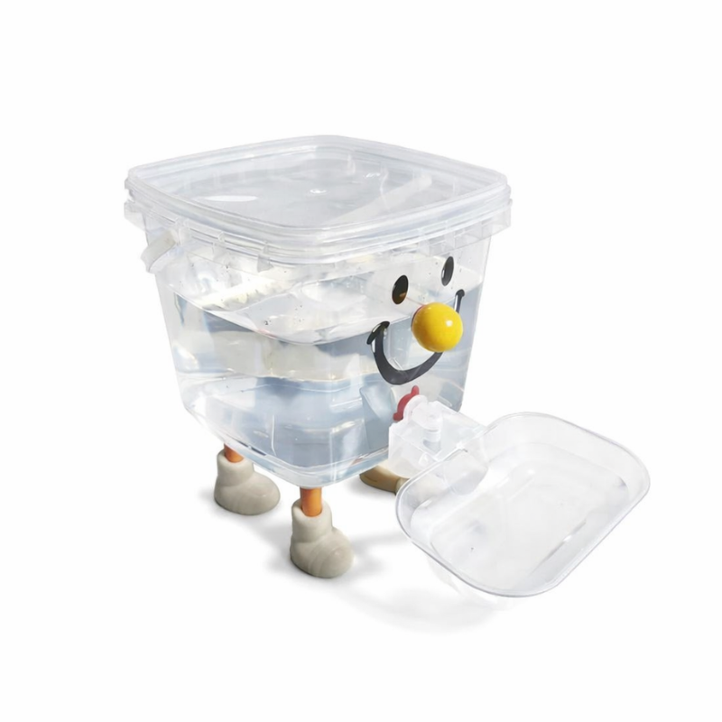 Automatic pet feeder and waterer combo, perfect for busy pet owners.
