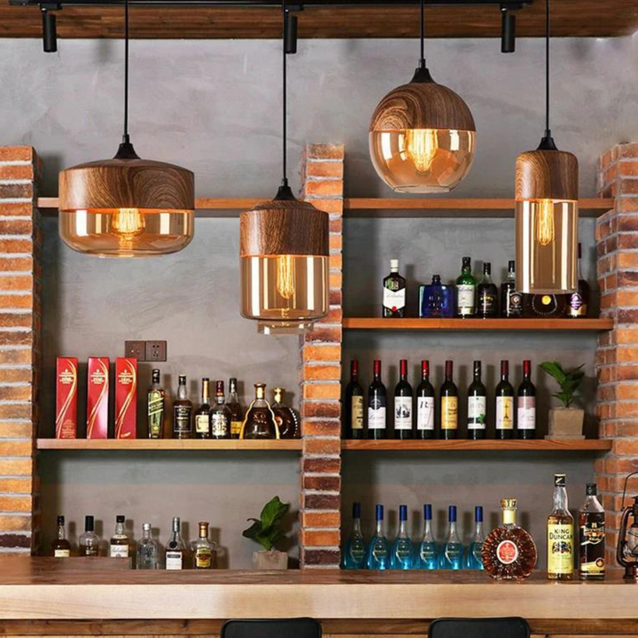Arven wooden pendant lamp, creating a cozy atmosphere