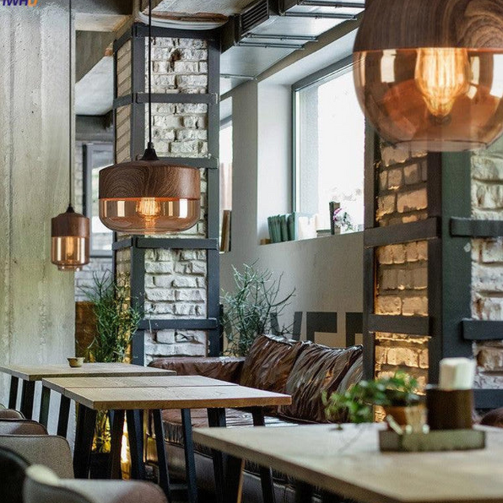 Minimalist Arven wooden pendant light, indoor lighting solution