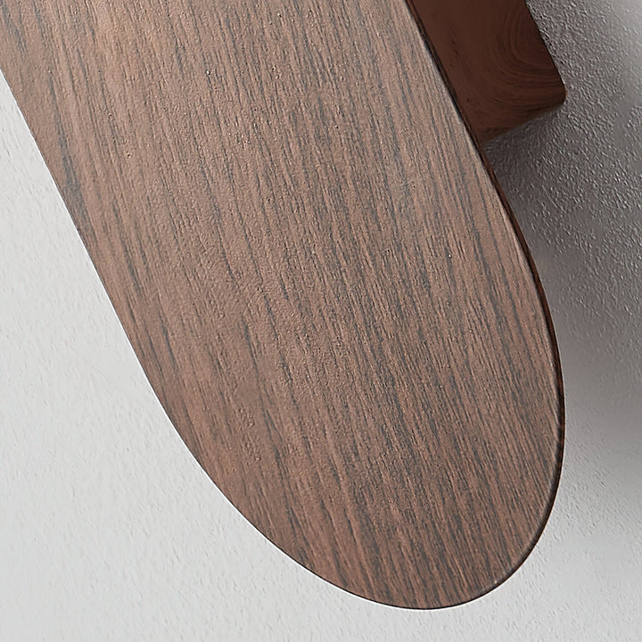 Ashvale wood effect LED wall light, a versatile modern piece for any room.