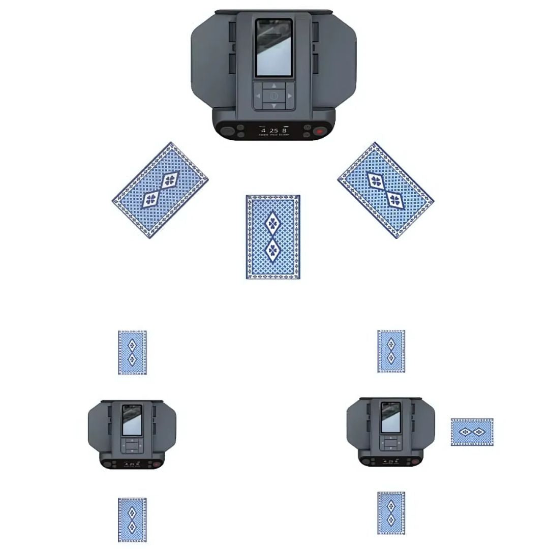 Premium automatic card shuffler & dealer, essential gaming accessory for card games.