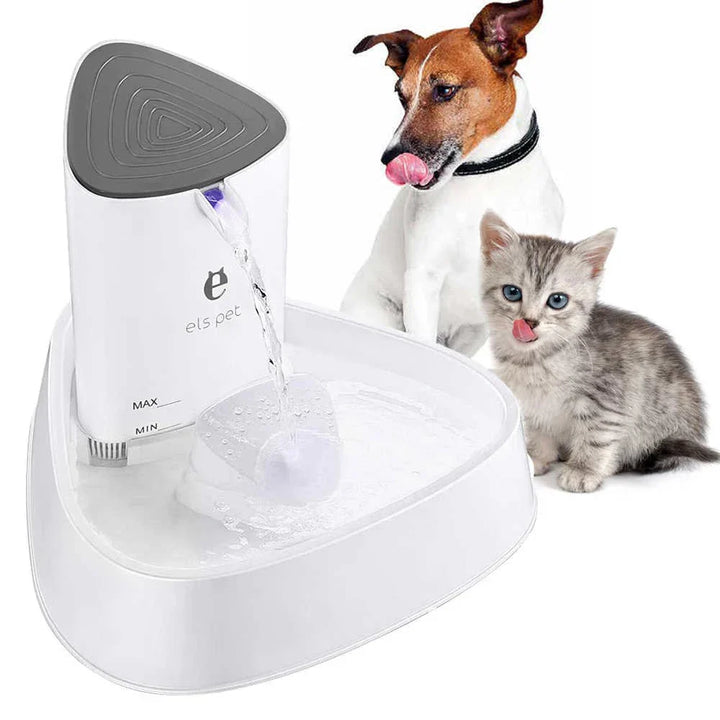 Modern pet water fountain, automatic & easy to clean, providing fresh hydration for cats, dogs & all pets.