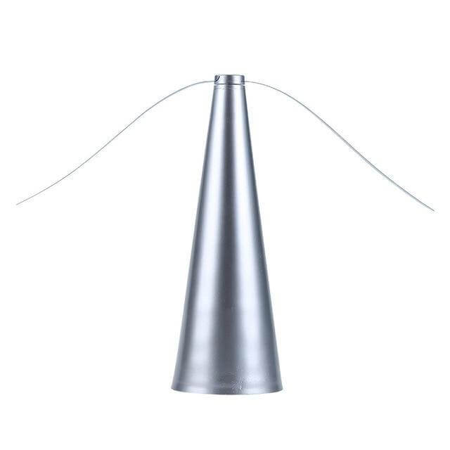 Automatic fly repellent fan keeps pests away from outdoor meals & picnics. Portable table fan for insect control.