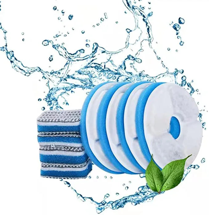 Filtered pet fountain keeps water clean & fresh. Promotes pet health & hydration for all pets.