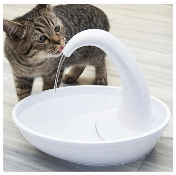 Automatic pet water fountain for cats & dogs, 0.62 Gal capacity, ensures fresh hydration.