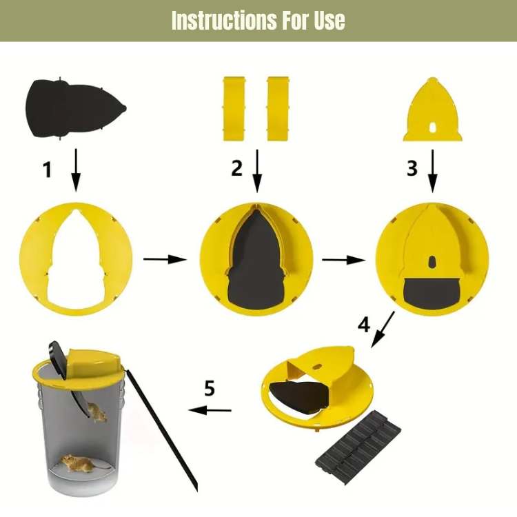 Reusable automatic mouse trap, effective indoor rodent control with a safe, hands-free design for homes.