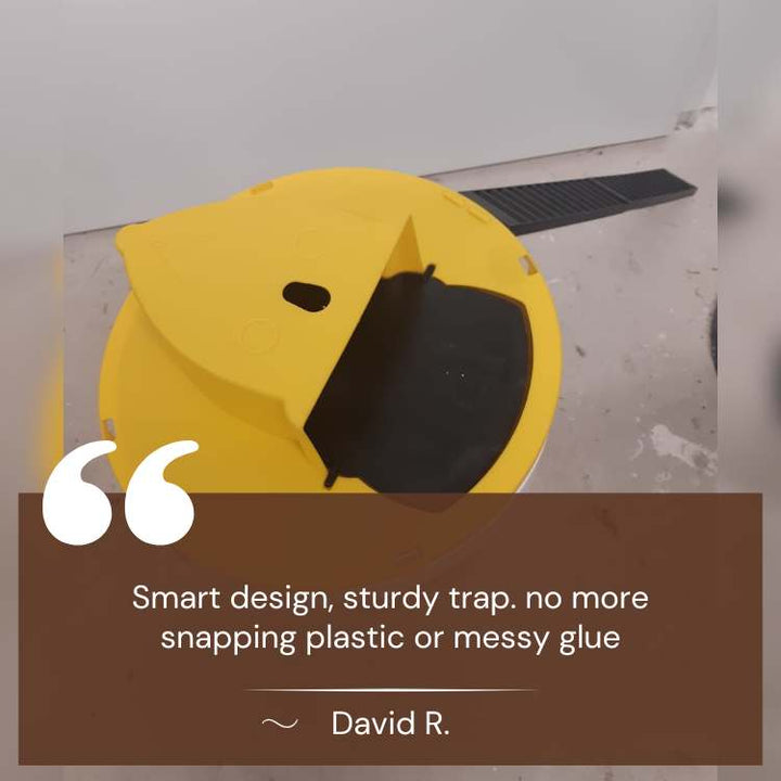 Automatic reset mouse trap, a safe & hands-free solution for effective indoor rodent & pest control in your home.