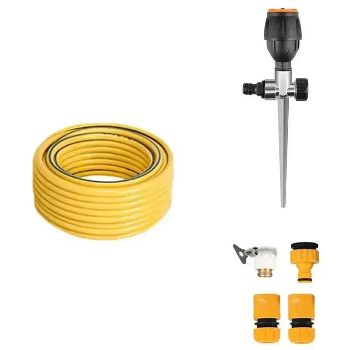Adjustable rotating lawn sprinkler for precise water distribution across your yard.