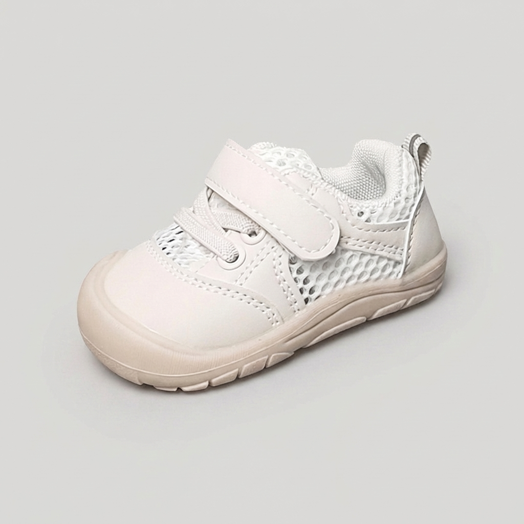 Soft sole baby shoes for natural development, offering flexibility and grip.
