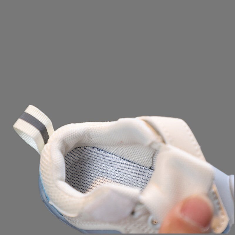 Flexible first walker shoes, designed for baby's natural development and secure steps.